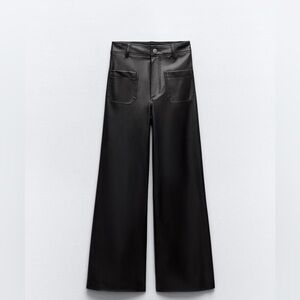 Zara Black Wide-Leg Pants